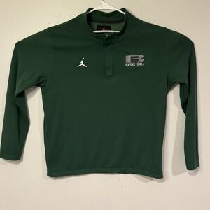 Nike Mens Jordan Dri-Fit 1/4 Zip X-Large Sweater Top Pullover Green DQ7913-341